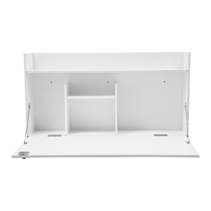 Wall Mounted Foldable Table Cabinet Multifunctional Floating Desk Load Capacity 20kg For Bedrooms, Studies, Offices