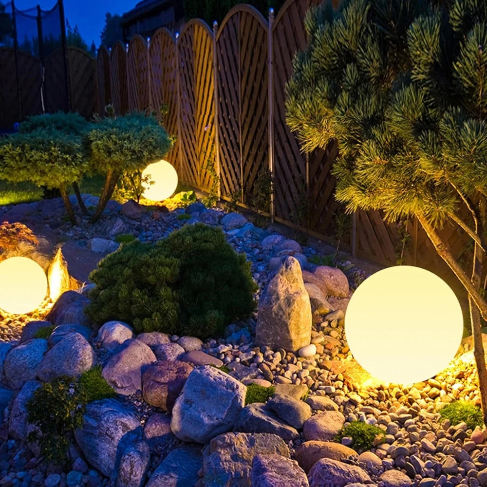 Solar Garden Ball Light Outdoor Glow Globe Light with Remote Control LED Waterproof Solar Night Light for Party Holiday Decor