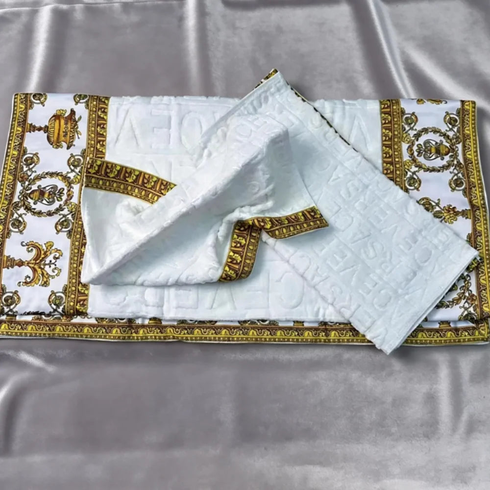 Towel Set 3 Piece Absorbent Quick Dry Bathrobe Beach Towel Home Hotel Style Soft Skin Friendly Bath Towel Set Large Towel