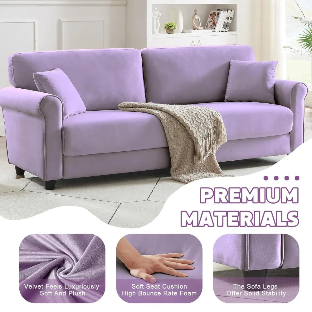 Modern Loveseat Sofa for Living Room,Love Seat with 2 Seater,Velvet Loveseat Sofa,Small Couch for Living, Customized