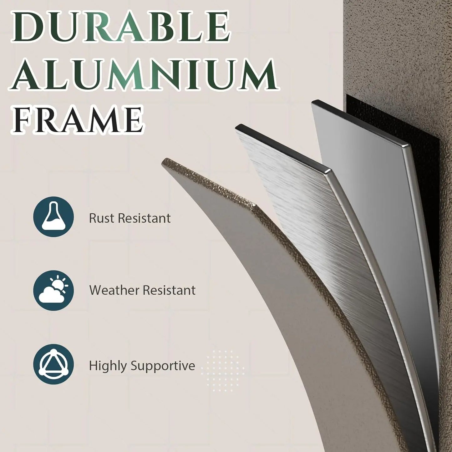 XMSJ Wall Mounted Sunroom With Aluminum Frame And Removable Doors