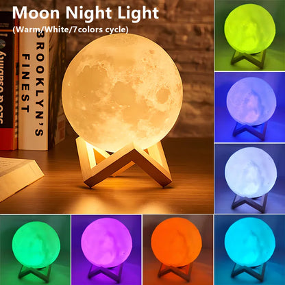 Moon L LED Book Light Moon Galaxy Night Lamp Bedroom