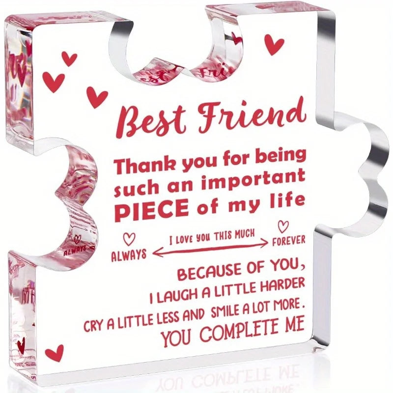 Eilcoly Friendship Gift - Acrylic Resin Keepsake for Best Friends &amp; BFFs