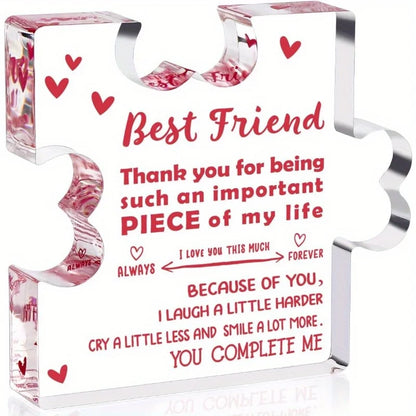 Eilcoly Friendship Gift - Acrylic Resin Keepsake for Best Friends &amp; BFFs
