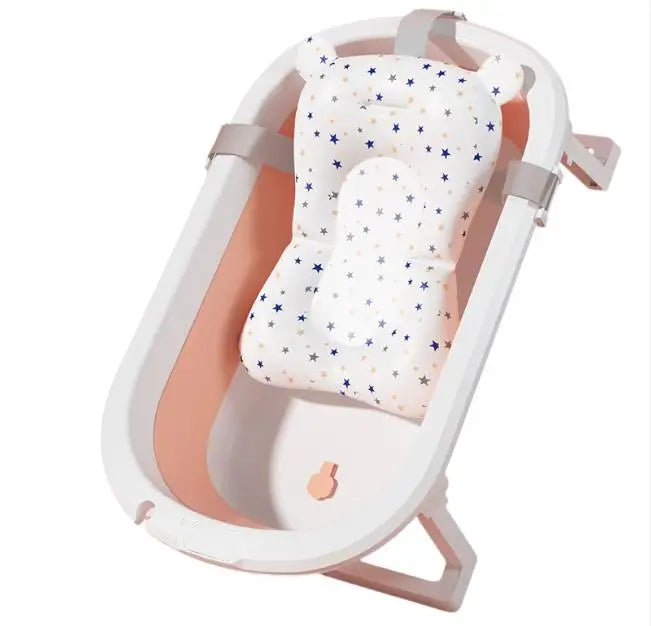 Hign-concerned Foldable Kids Bathtub With Non Slip Pad