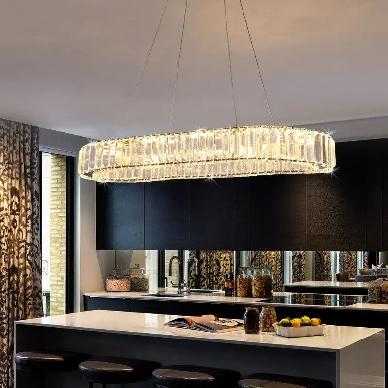 GreeLustr Luxury LED Pendant Light Modern Crystal Chandelier Living Rooms