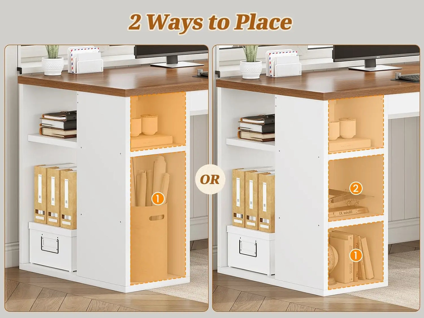 96.5" Computer Desk with Drawers,2 Person Home Office Desk,Gaming Double Desk with Storage Shelves, Long Two Person Writing Desk