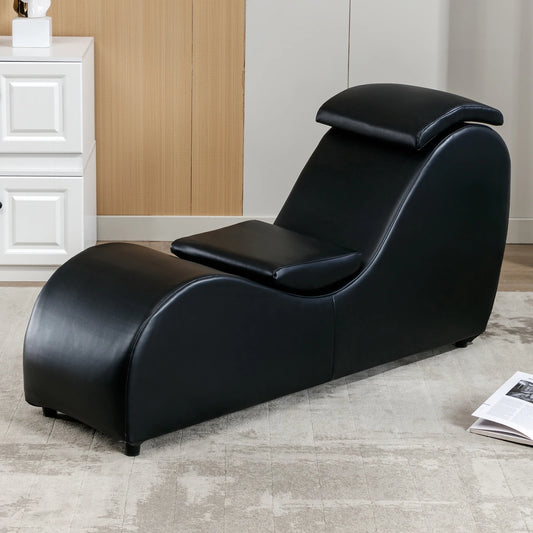 HORGAEOCN Curved Yoga Chaise Lounge For Adults Indoor Relax Chair