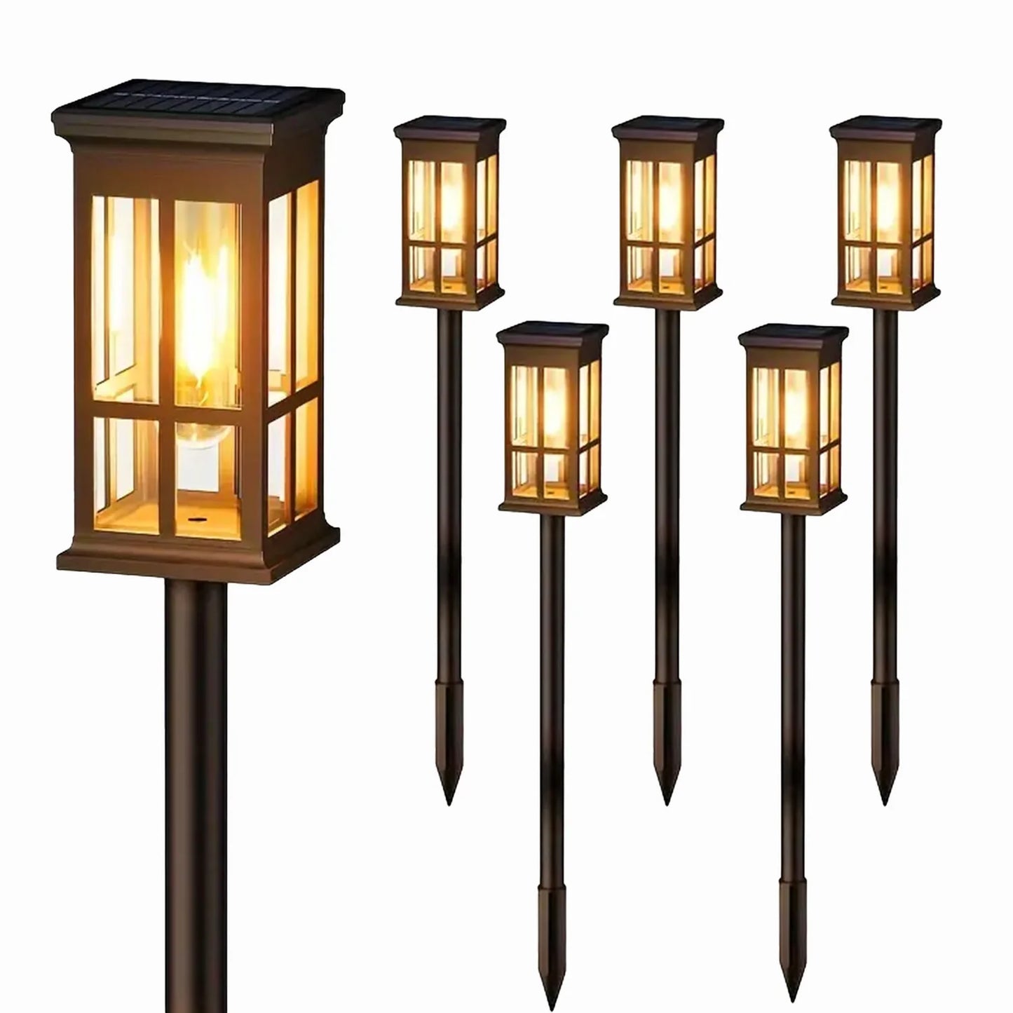 2/6/8 Pack Solar Pathway Lights - Super Bright Outdoor Solar Lights for Patio/Patio/Sidewalk - Outdoor Gifts