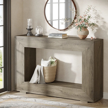 Tribesigns Farmhouse Console Sofa Table With Storage For Entryway